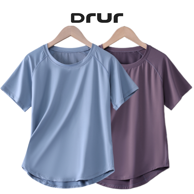 Summer Gym Clothing - DRUR Women Sports T-shirt Short Sleeve