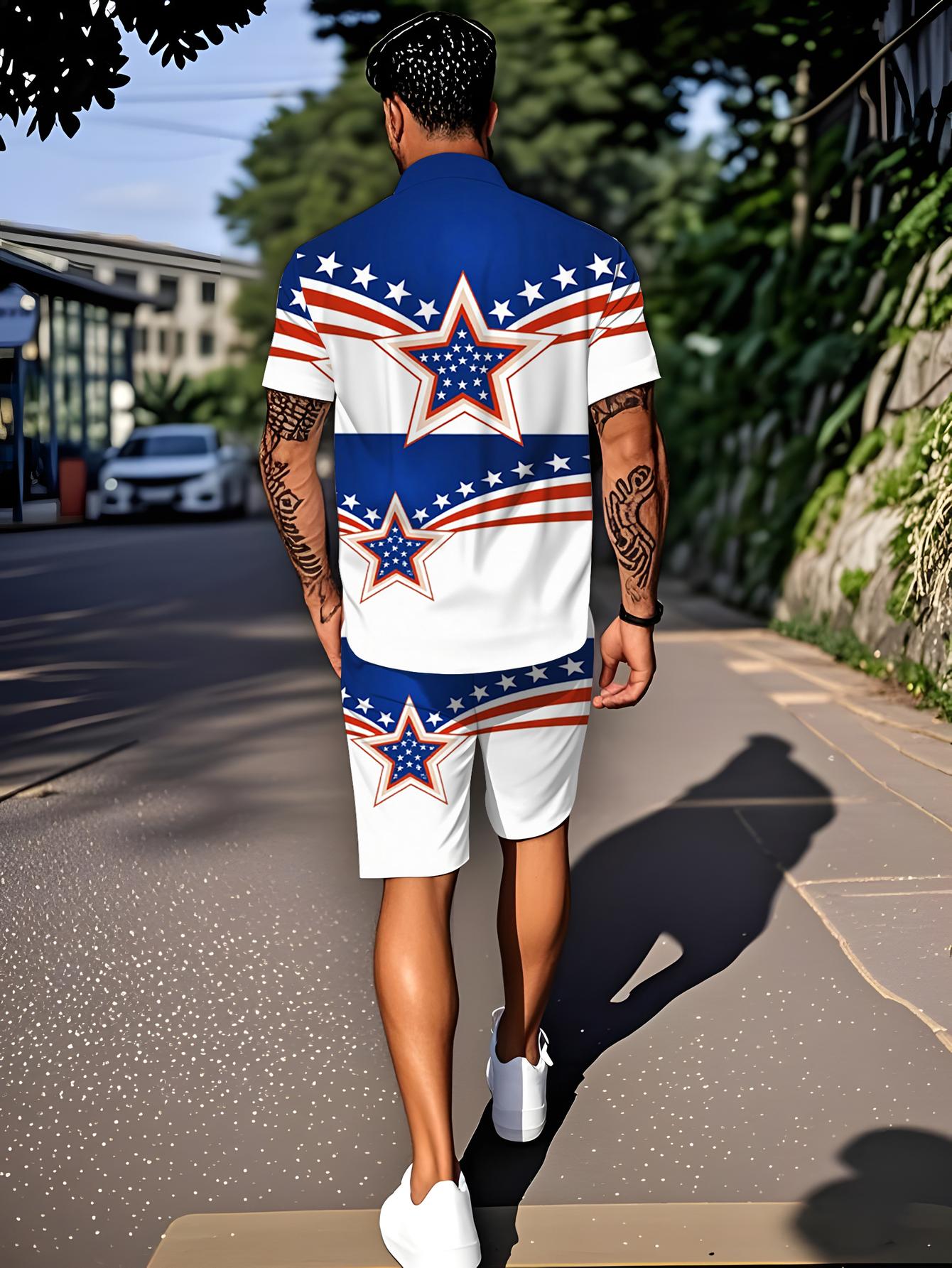 Summer Clothing Drip - Men's Shirt Sets 2026 Spring/Summer Tracksuit
