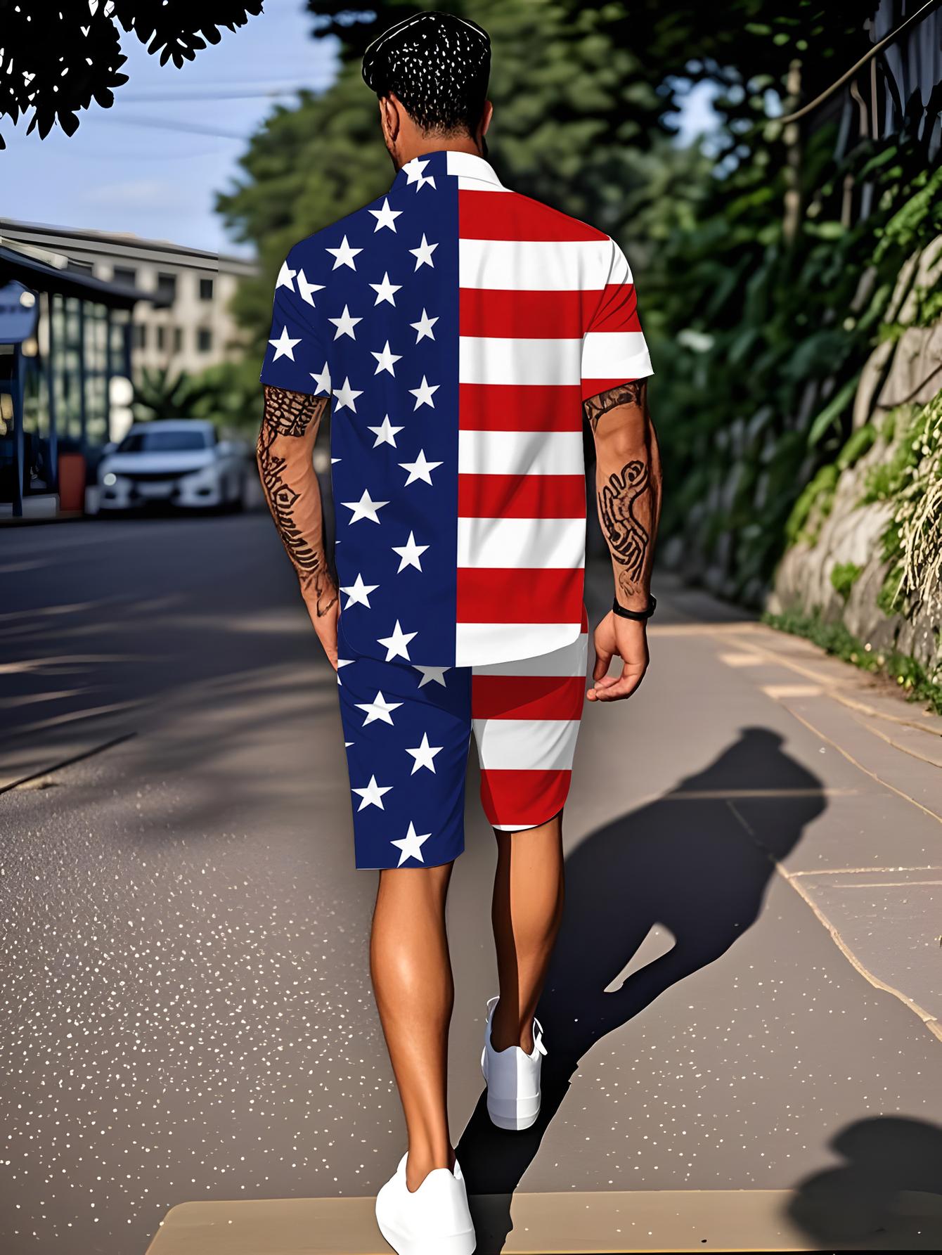 Summer Clothing Drip - Men's Shirt Sets 2026 Spring/Summer Tracksuit