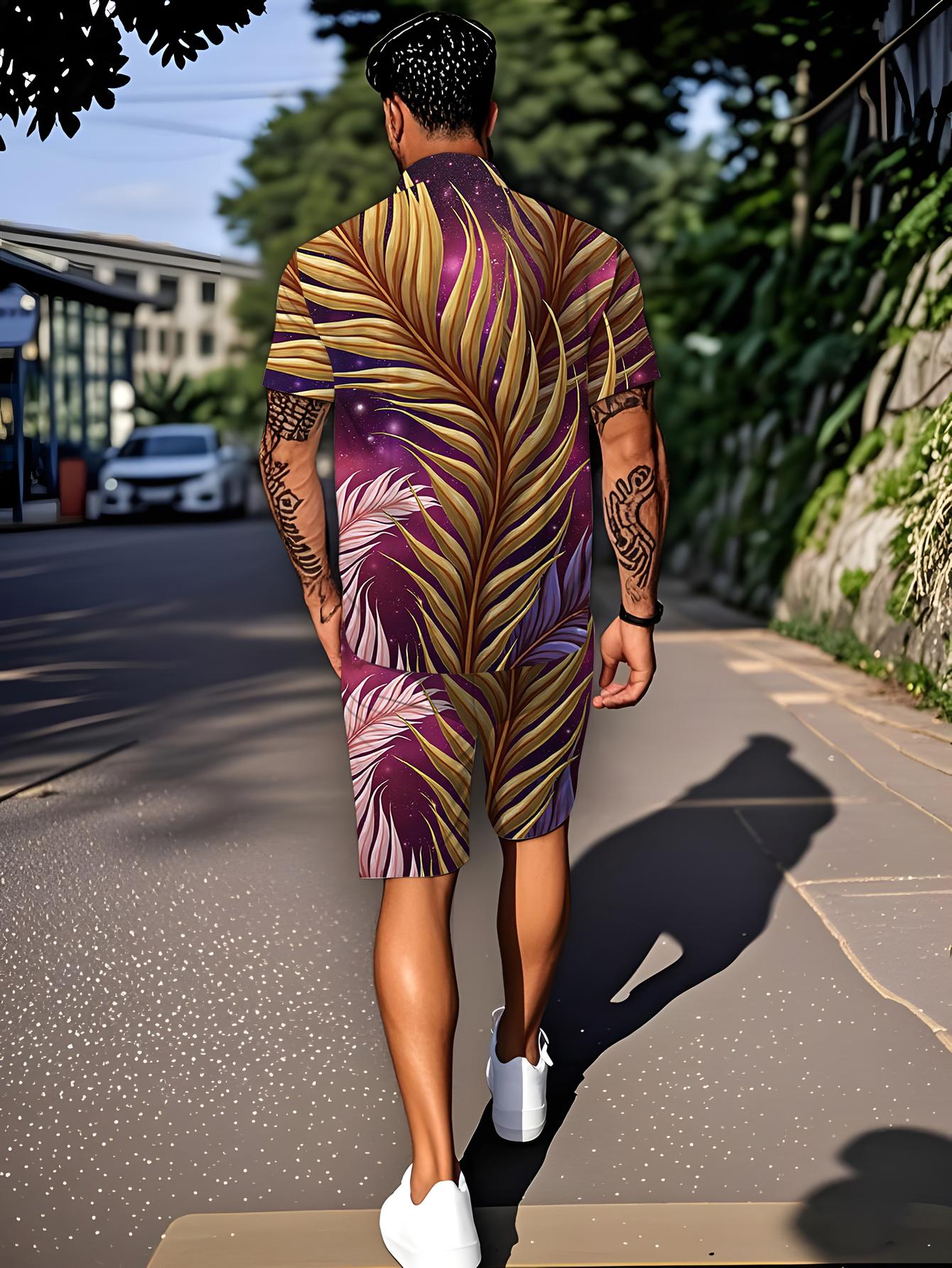 Summer Clothing Drip - Men's Shirt Sets 2026 Spring/Summer Graphic