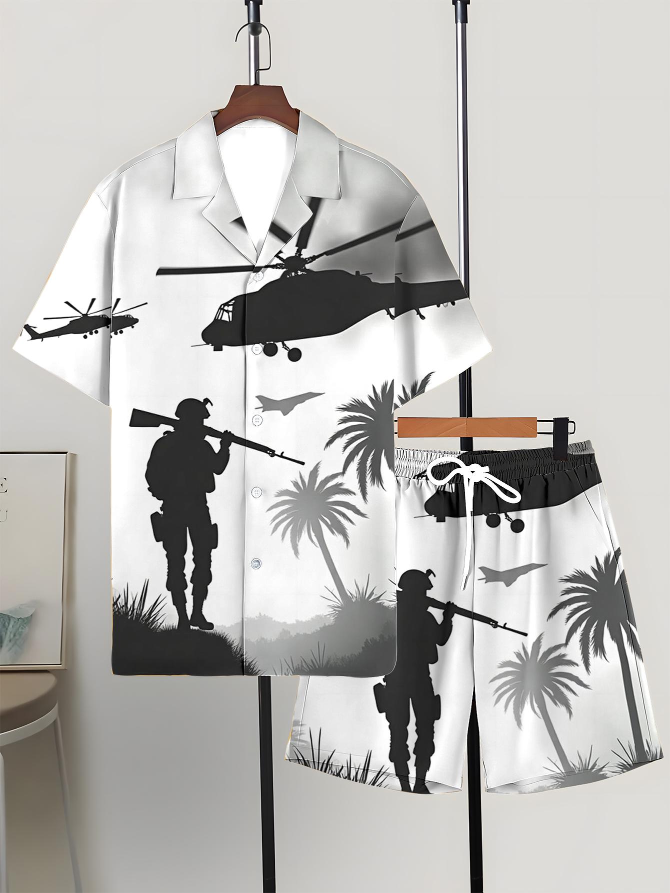 Summer Clothing Drip - Men's Shirt Sets 2026 Spring/Summer 3D