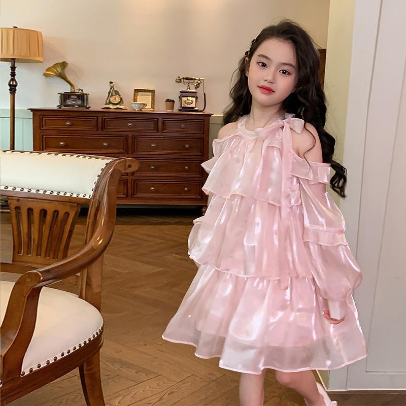 Summer Clothing Teens - 2025 Summer New Girls Dress Pink