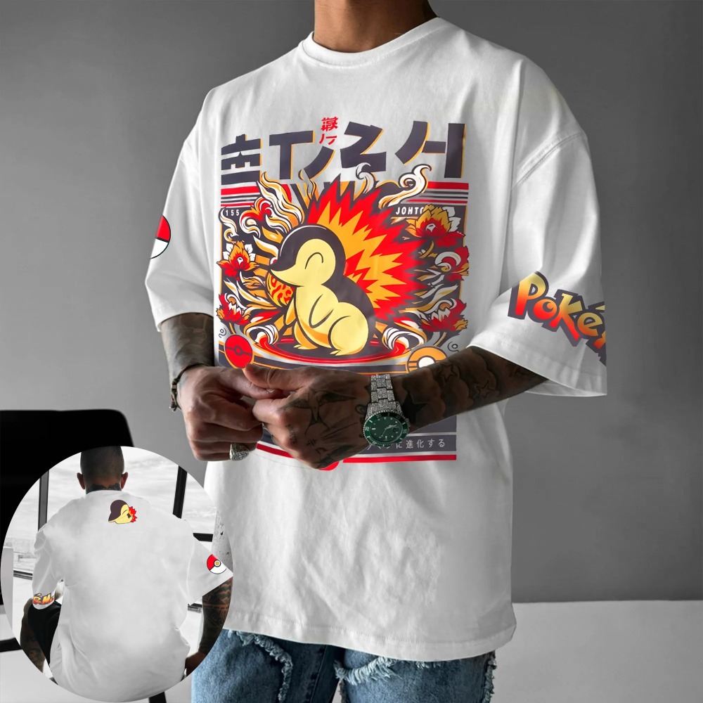 Summer Clothing In Japan - Pokémon Men's and Women's T-shirt Cyndaquil