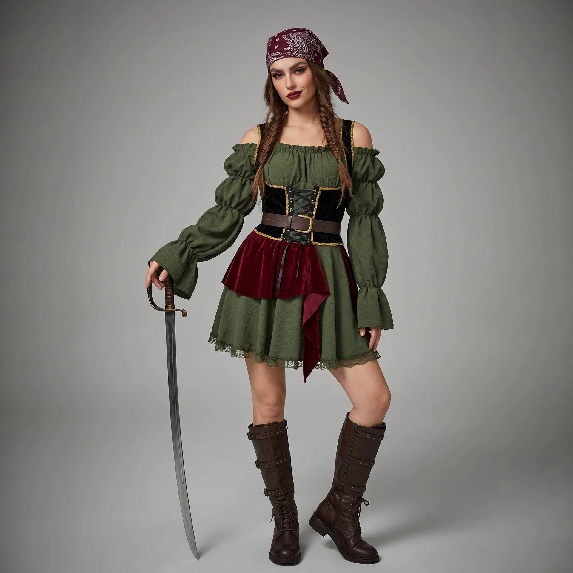 Summer Clothing List - Retro Pirate Dress Women's Costume Party