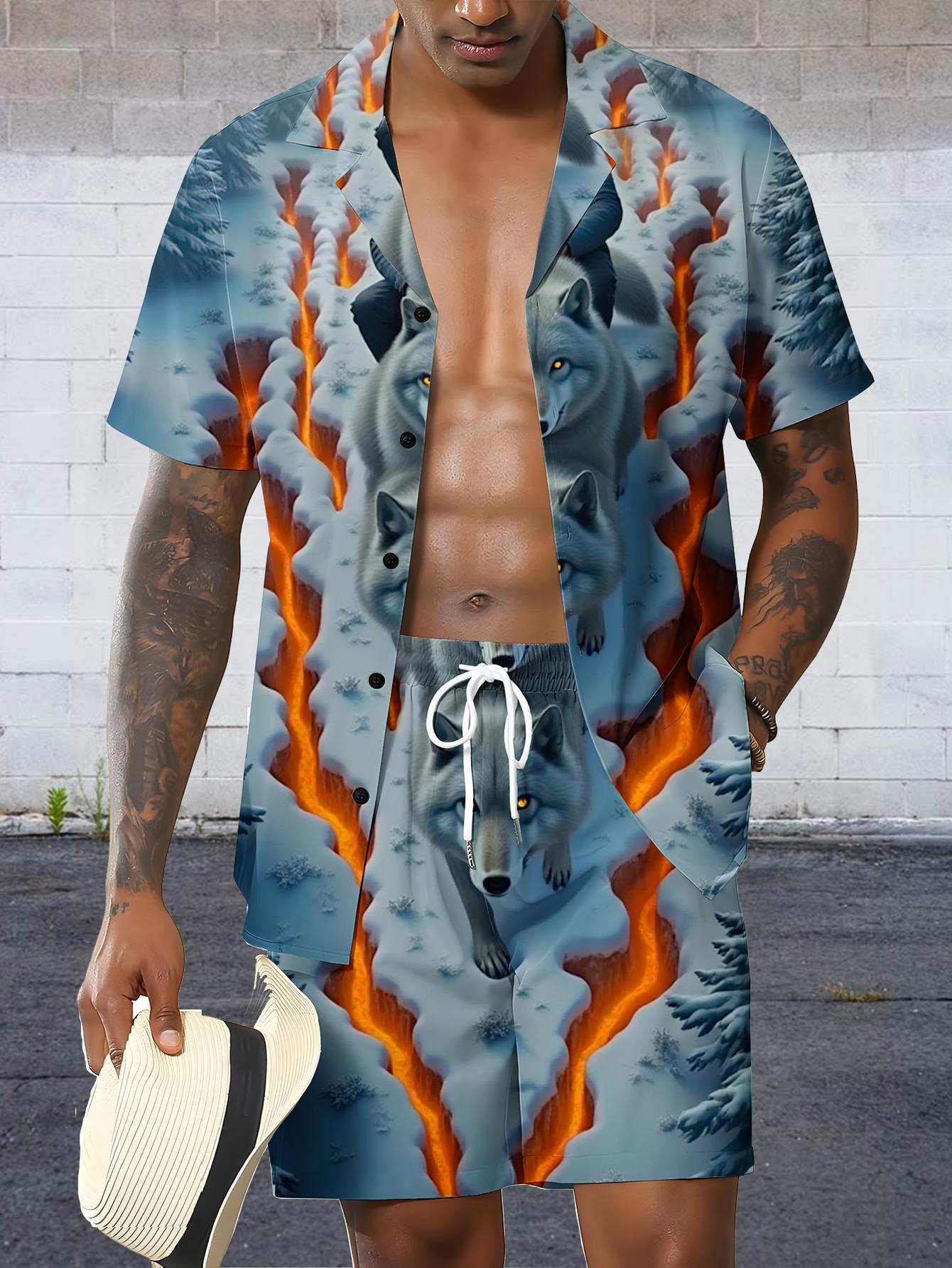 Summer Clothing Drip - Men's Shirt Sets 2026 Spring/Summer drip