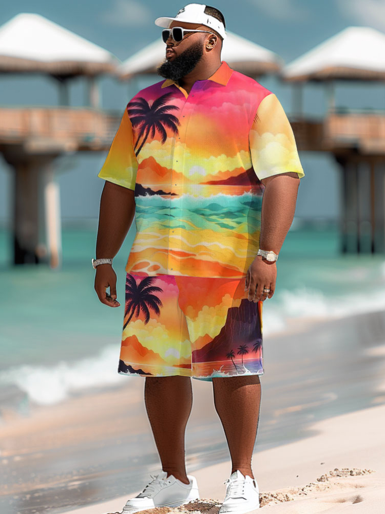 Beach Shirt Hawaiian - Hawaiian Beach Coconut Tree 3D Print