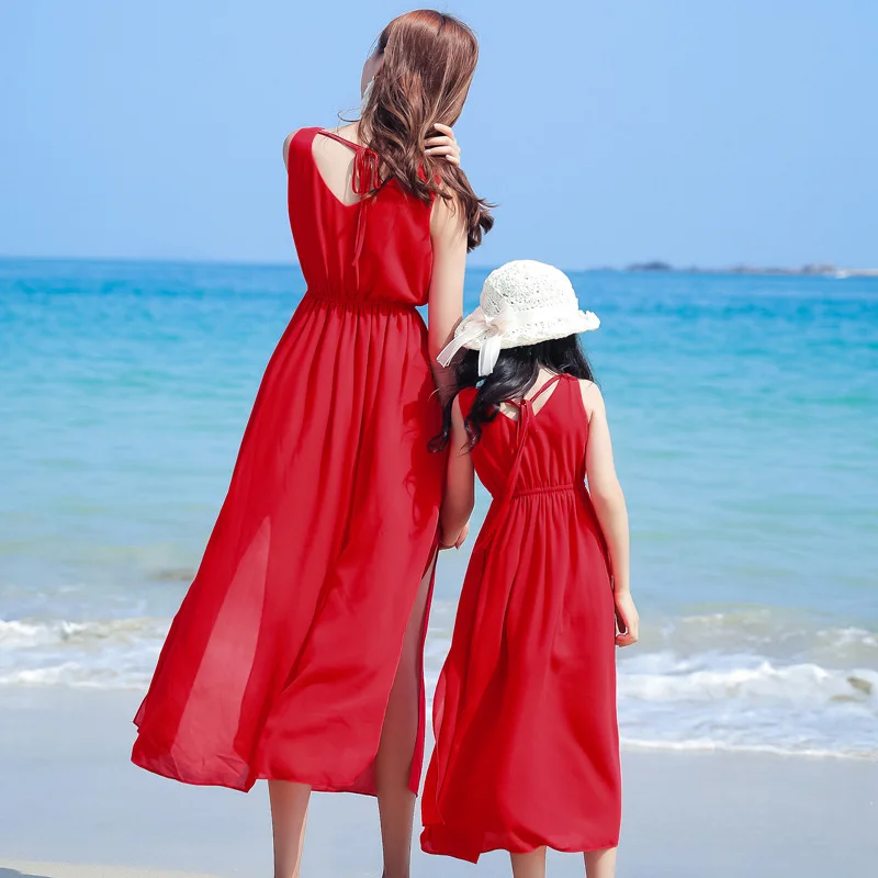 Mom and Girl Baby Vacation Loo - Summer Dresses Yours Clothing 评论和价格