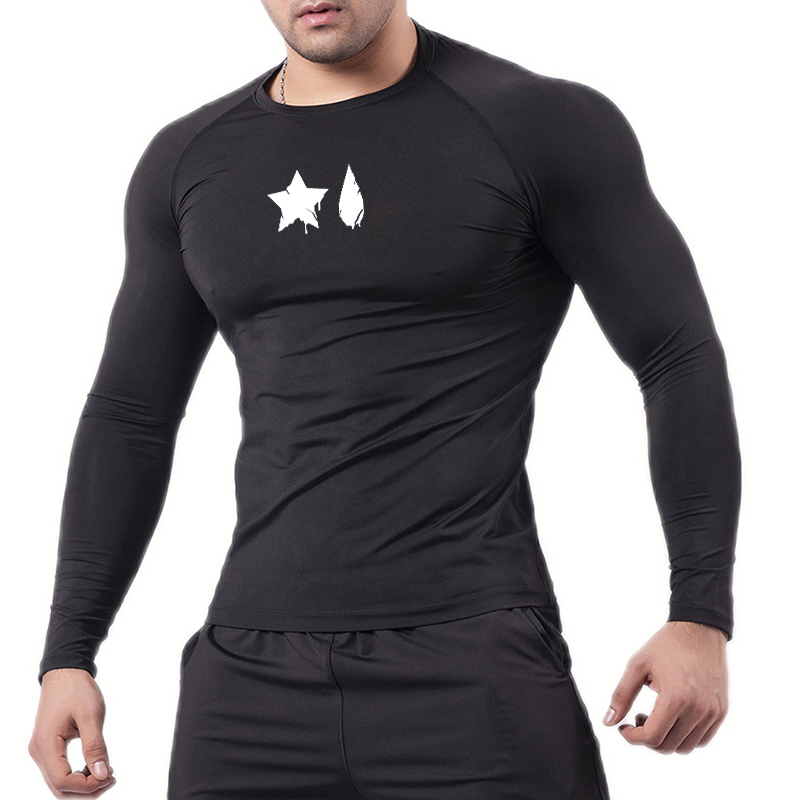 Spider Print Compression Shirt - Summer Gym Clothing 评论和价格