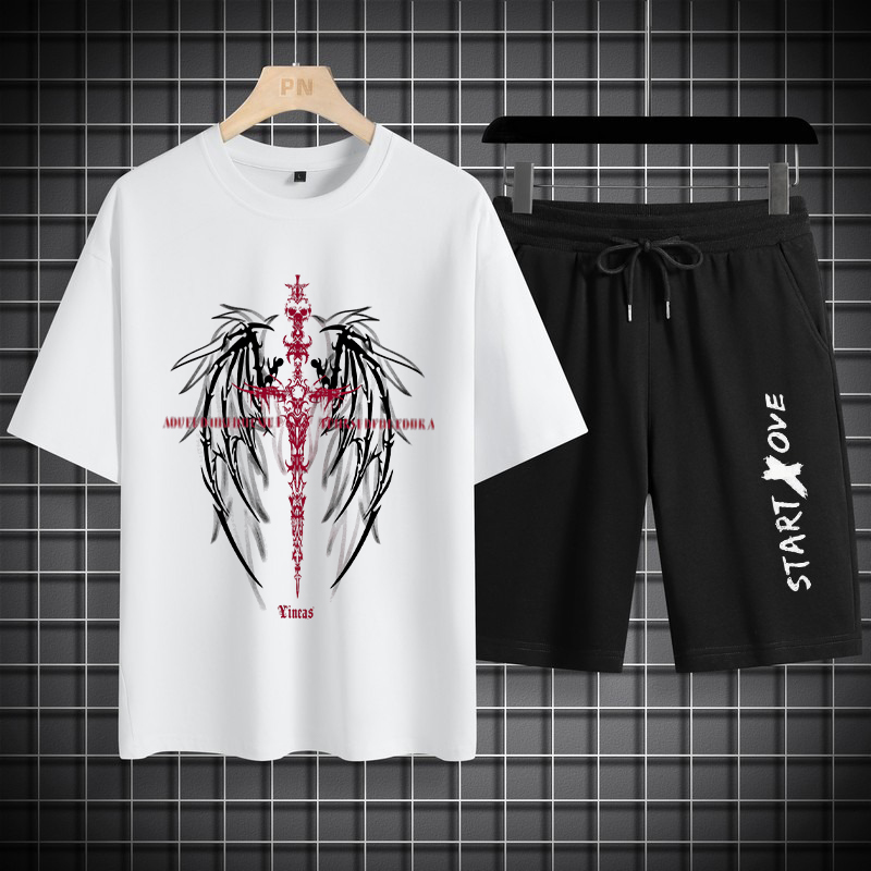 1pcs Men's t-shirt Sets 2026 S - Summer Clothing Drip 评论和价格