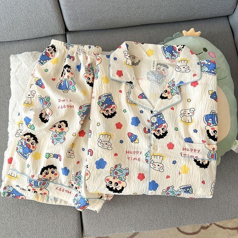 Cute Crayon Shin-chan Fully Pr - Summer Clothing Cartoon 评论和价格