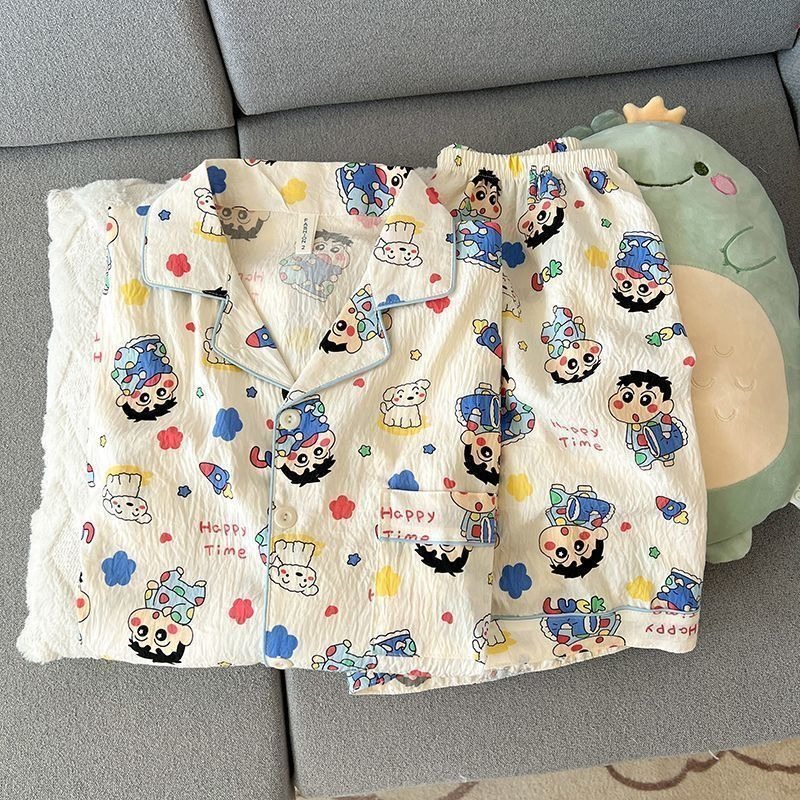 Cute Crayon Shin-chan Fully Pr - Summer Clothing Cartoon 评论和价格