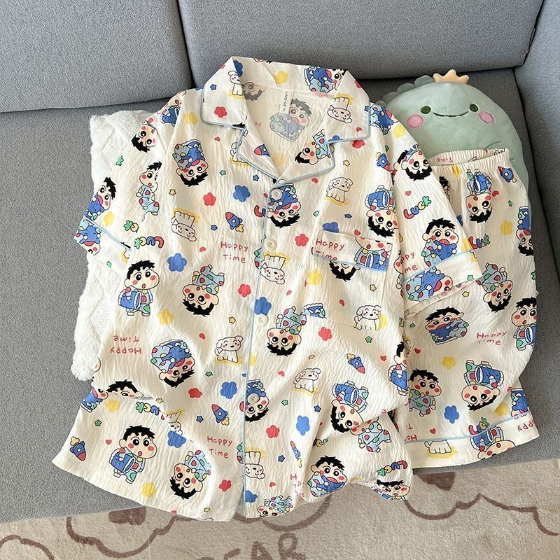 Cute Crayon Shin-chan Fully Pr - Summer Clothing Cartoon 评论和价格
