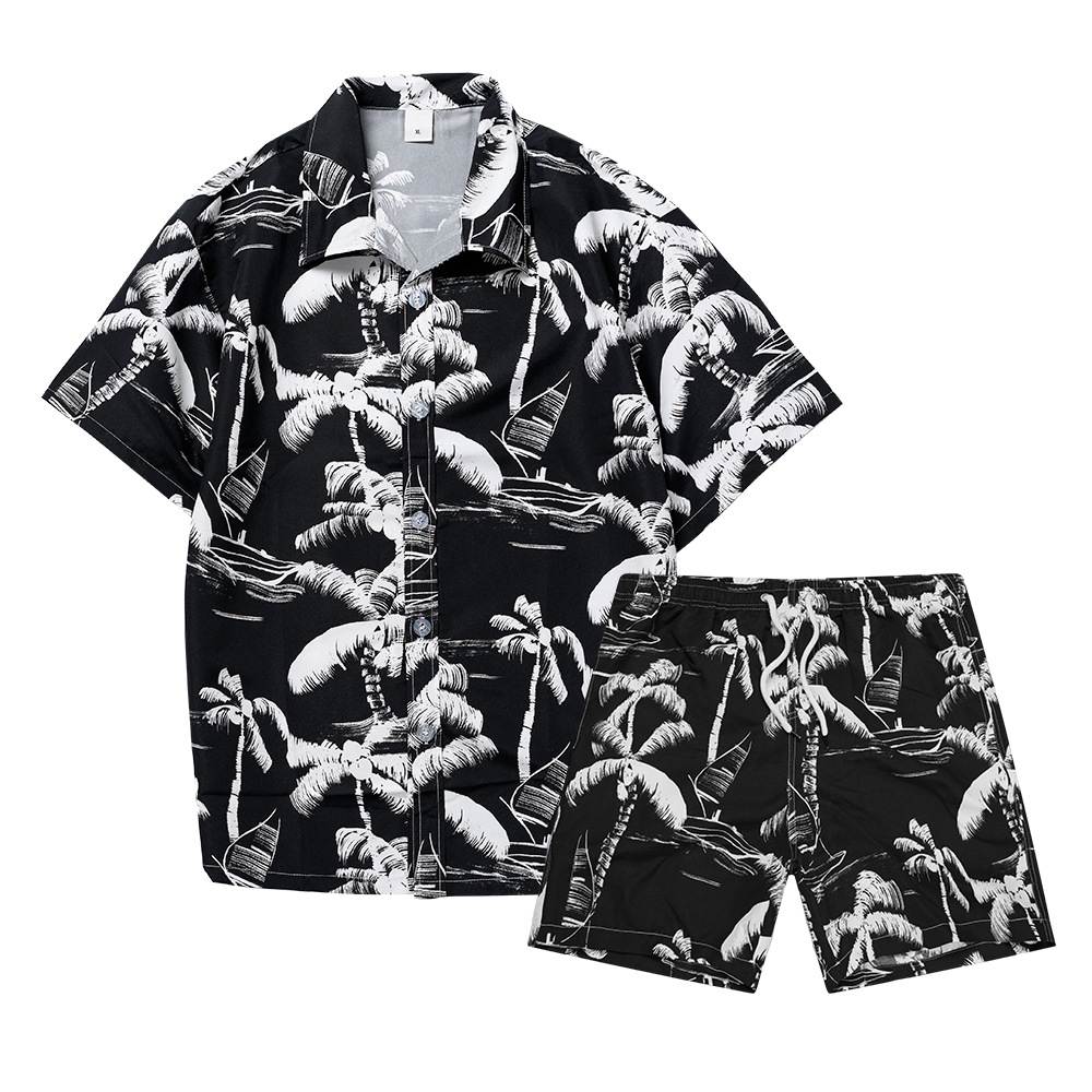 Hawaiian Coconut Tree 3D Print - Beach Shirt Hawaiian 评论和价格