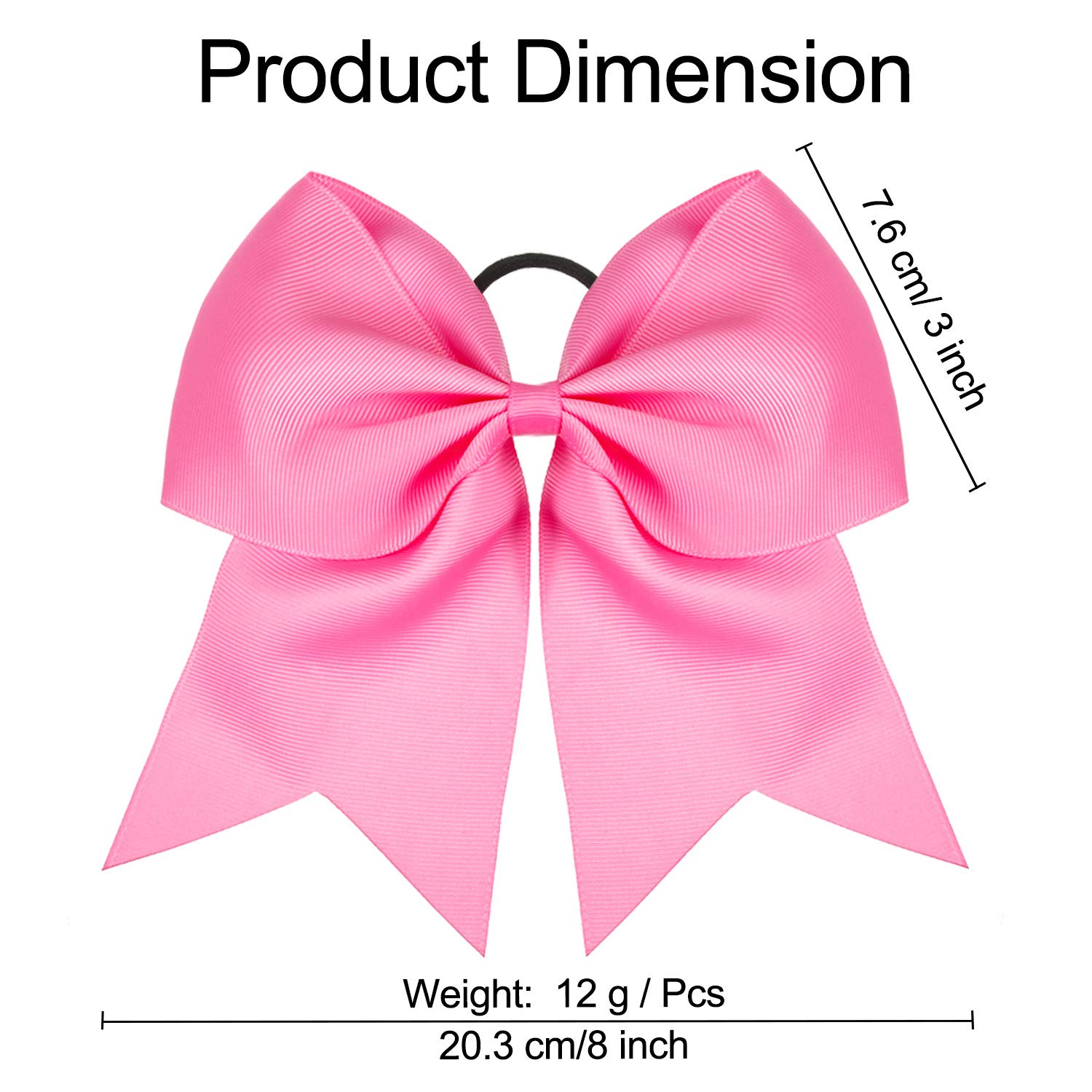 Jumbo Cheerleading Bow 8 Inch  - Summer Clothing Teens 评论和价格