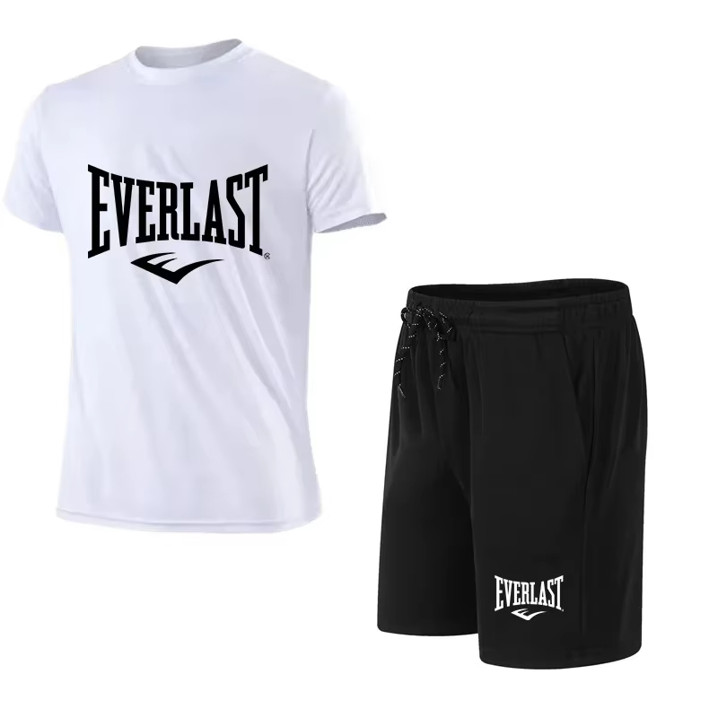 EVERLAST Men's T-shirt + Short - Summer Gym Clothing 评论和价格