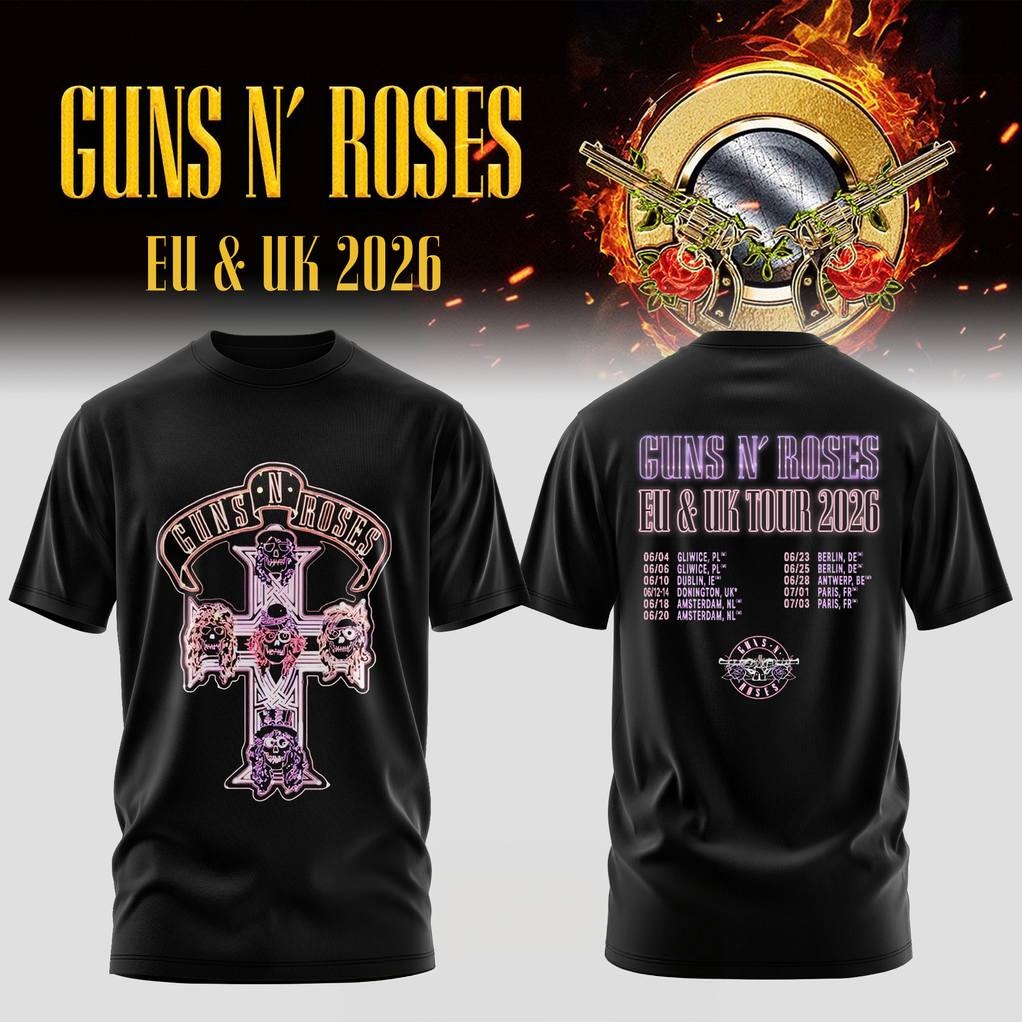 Guns N Roses EU & UK TOUR 2026 - Summer Clothing Women Uk 评论和价格