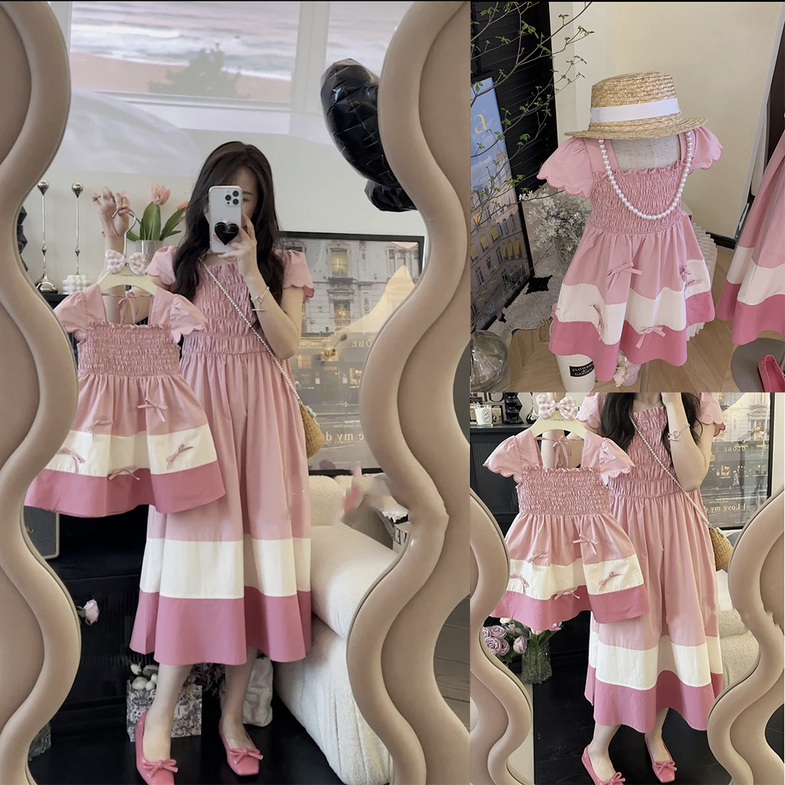 2024 Summer Mom and Daughter M - Summer Dresses Yours Clothing 评论和价格