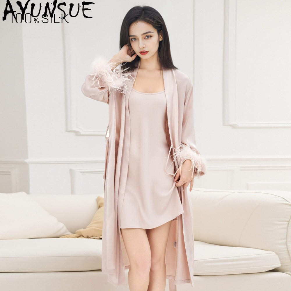 AYUNSUE 100% Real Mulberry Sil - Summer House Clothing 评论和价格