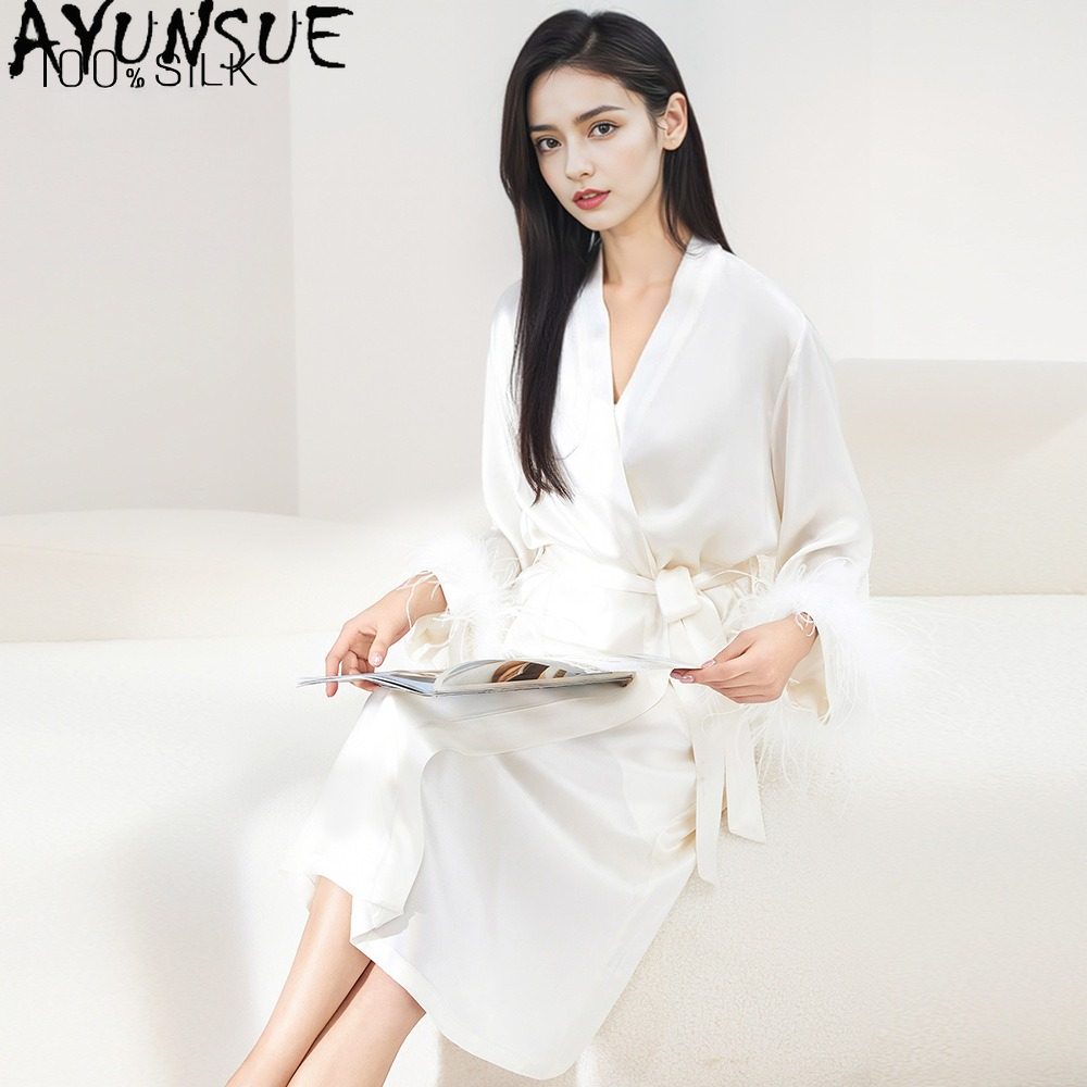 AYUNSUE 100% Real Mulberry Sil - Summer House Clothing 评论和价格
