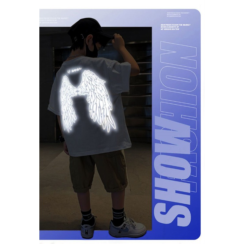 Youth Reflective Wings T Shirt - Summer Clothing Teens 评论和价格