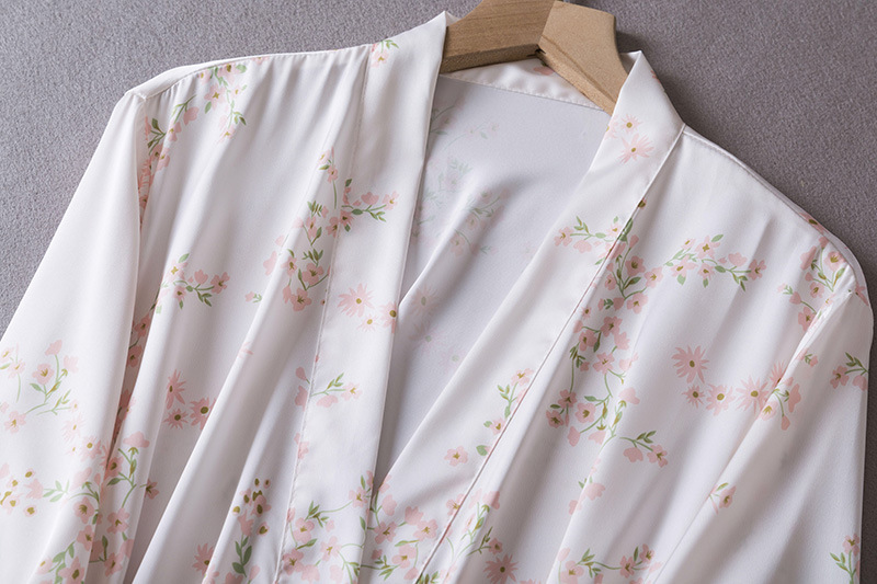 Print Robe Set Womens Lace 2PC - Summer House Clothing 评论和价格
