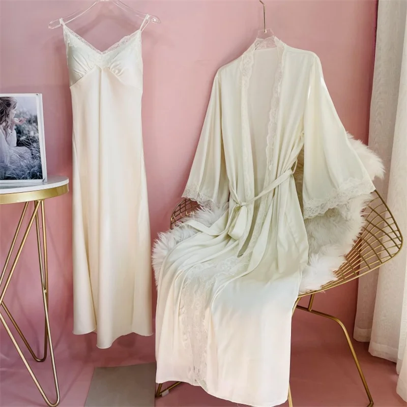 New Female Long Robe Nightgown - Summer House Clothing 评论和价格
