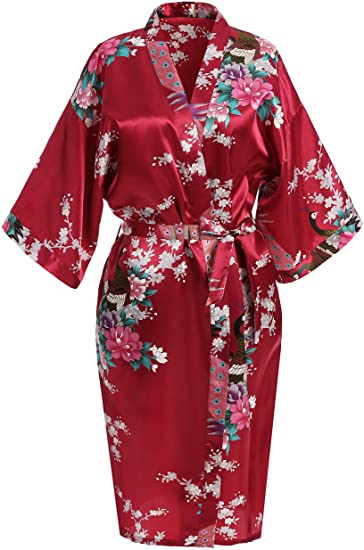 Rayon Robes Women Nightwear Fl - Summer House Clothing 评论和价格