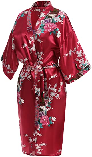 Rayon Robes Women Nightwear Fl - Summer House Clothing 评论和价格