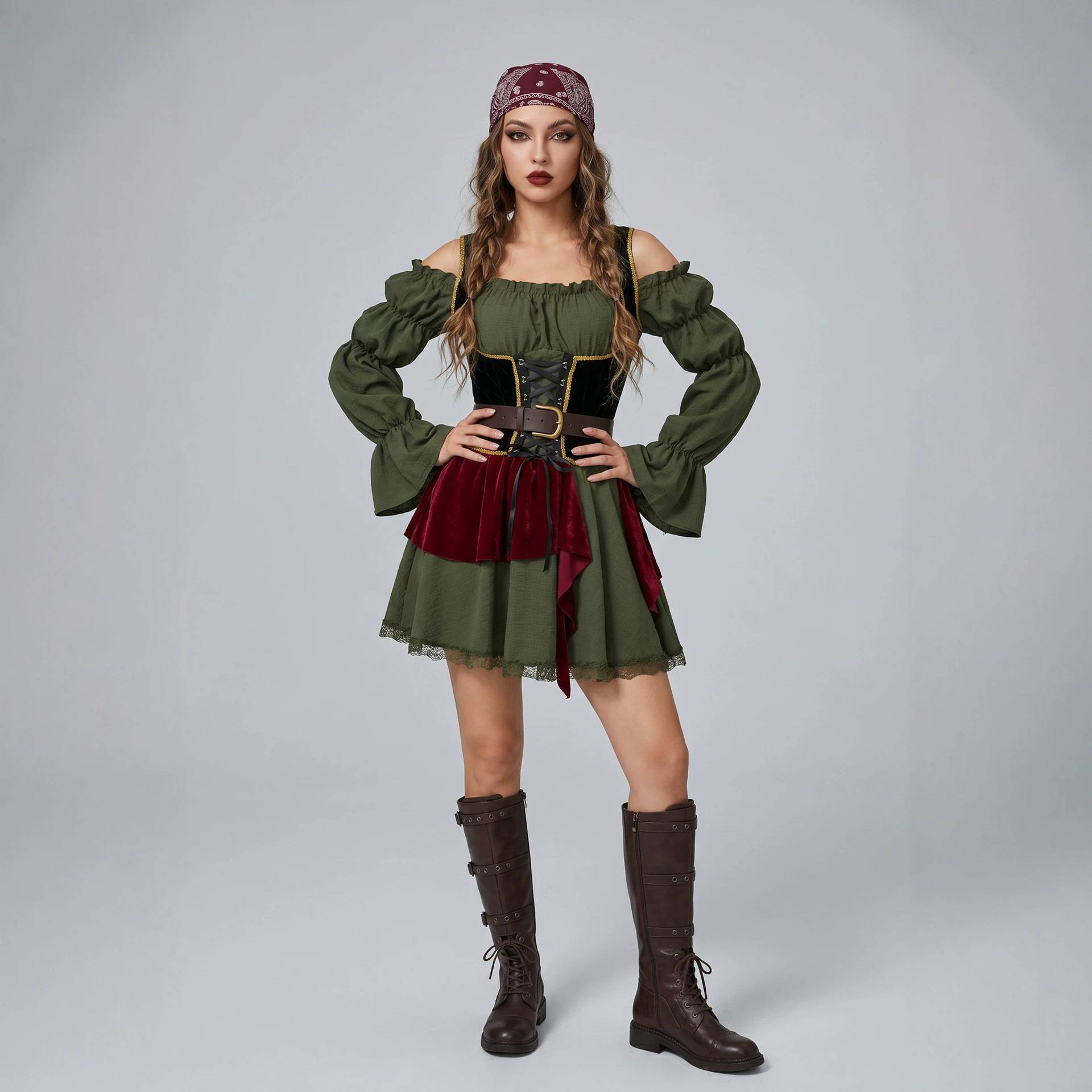 Retro Pirate Dress Women's Cos - Summer Clothing List 评论和价格