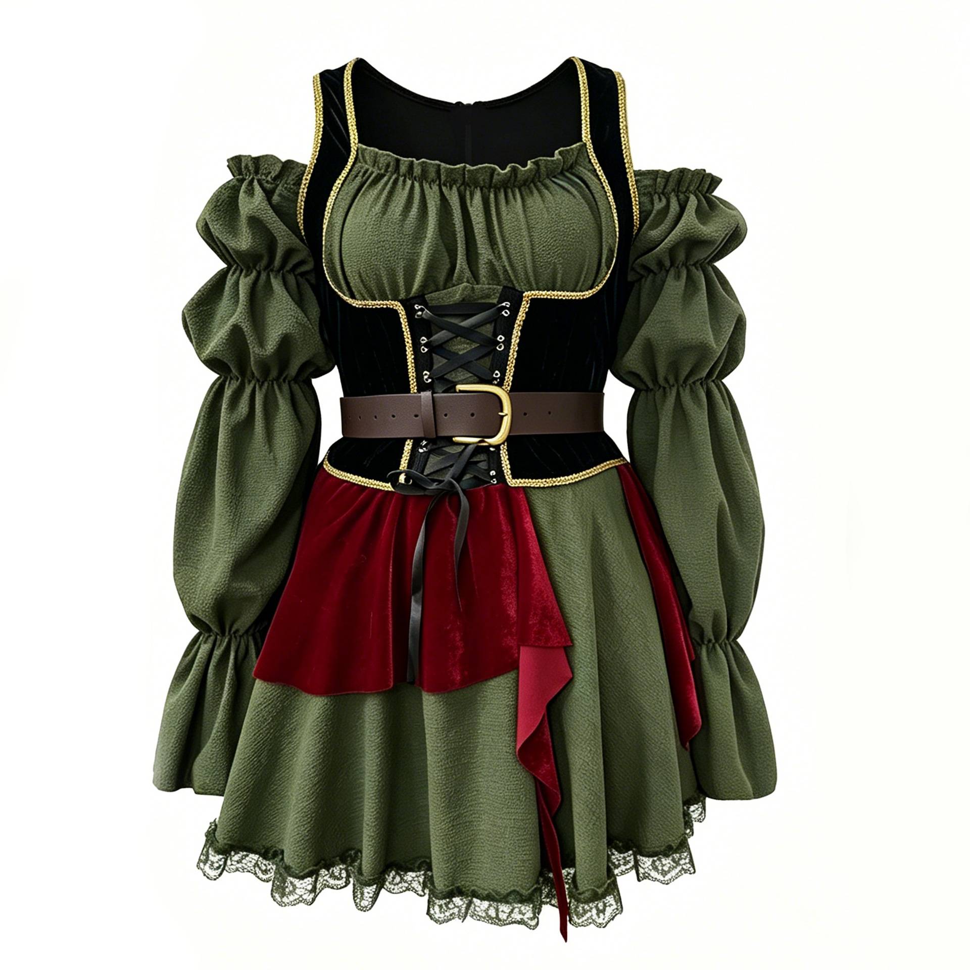 Retro Pirate Dress Women's Cos - Summer Clothing List 评论和价格
