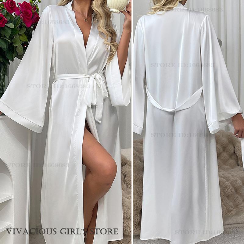 Spring Autumn Female Long Robe - Summer House Clothing 评论和价格