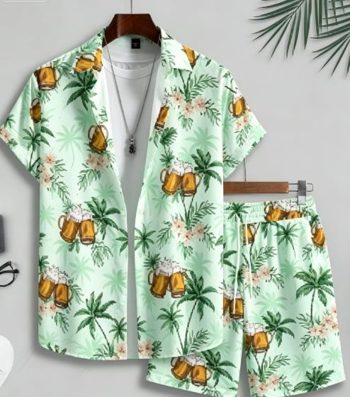 Hawaiian Tropical Drink Foliag - Beach Shirt Hawaiian 评论和价格