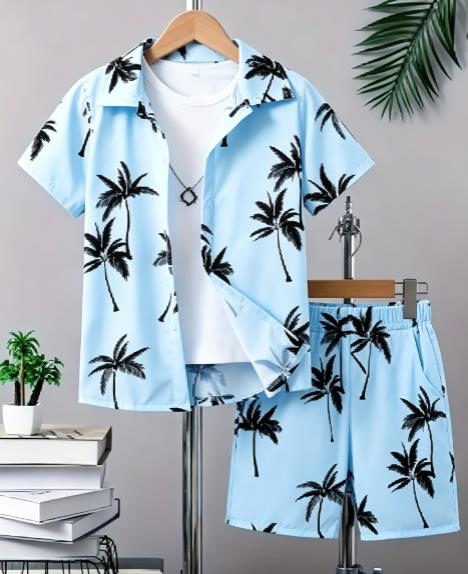 Hawaiian Tropical Plant Patter - Beach Shirt Hawaiian 评论和价格