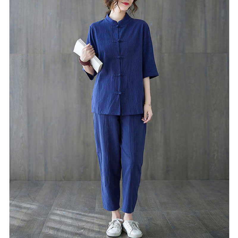 2pcs Buddhist Women's Clothing - Summer Yoga Clothing 评论和价格