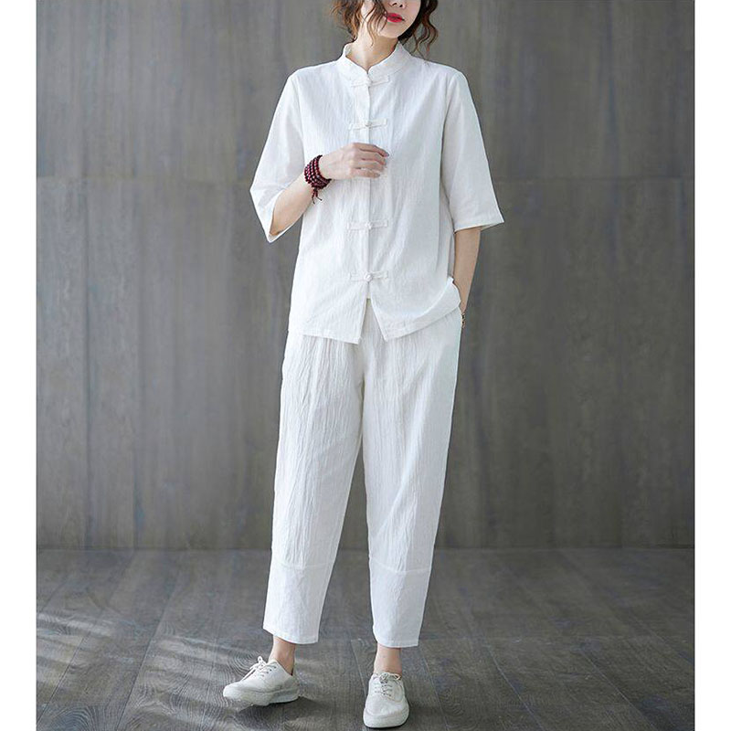 2pcs Buddhist Women's Clothing - Summer Yoga Clothing 评论和价格