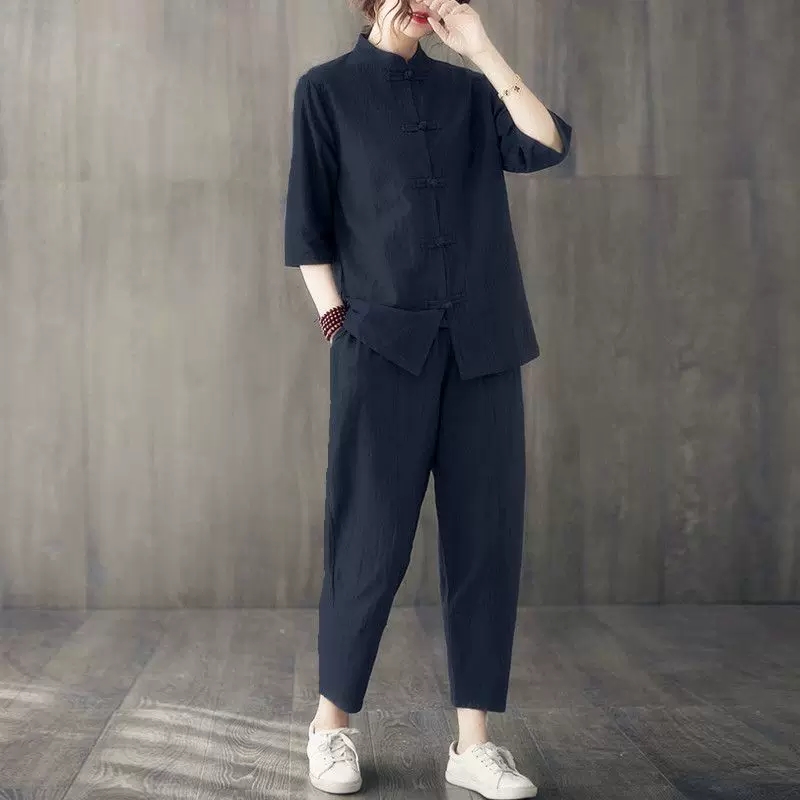 2pcs Buddhist Women's Clothing - Summer Yoga Clothing 评论和价格
