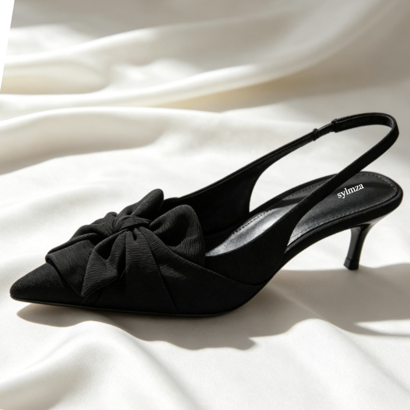 Elegant Bowknot Pointed Toe Pu - Summer Clothing Collection 评论和价格